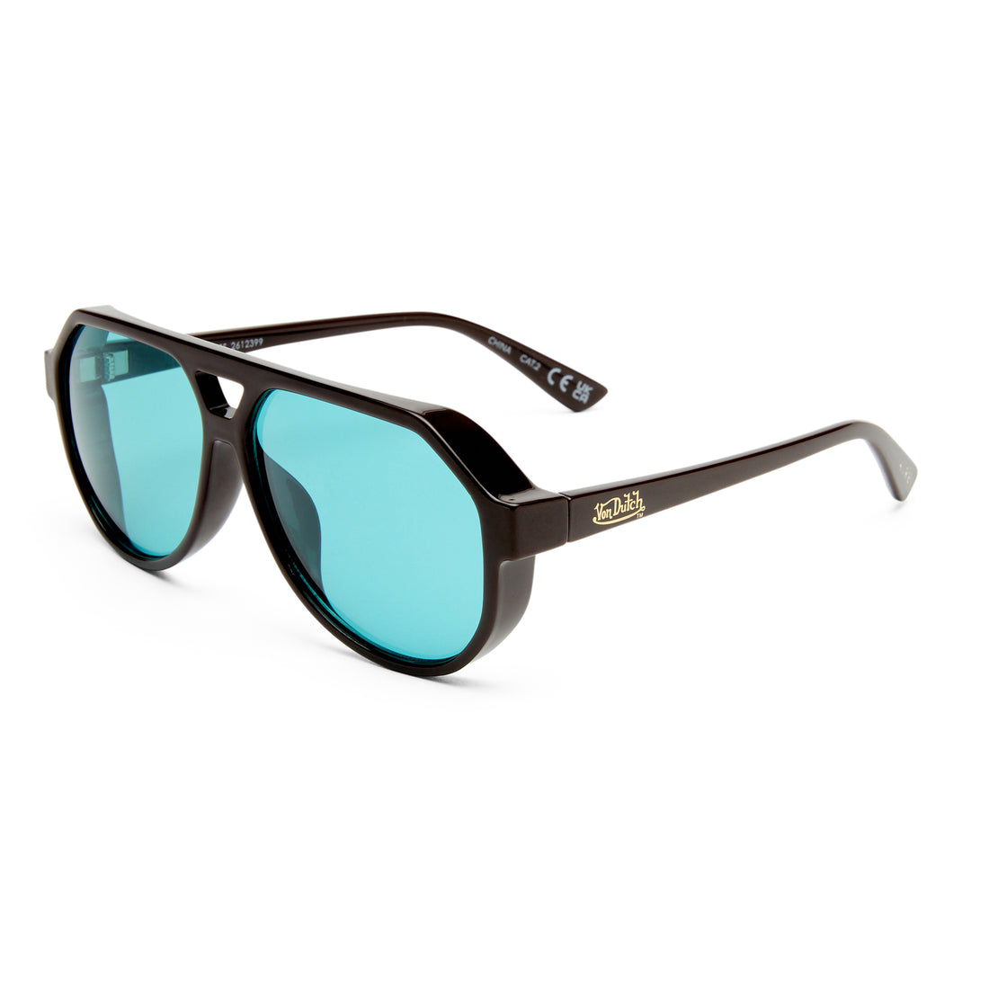 VON DUTCH x AIRE SHAMELESS SUNGLASSES - CHOCOLATE