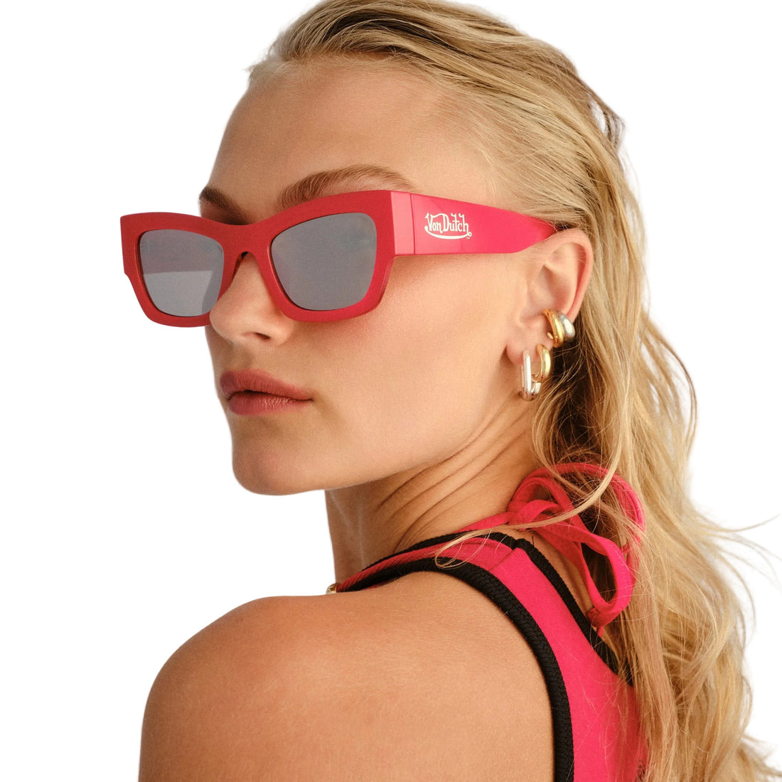 VON DUTCH x AIRE VENDETTA SUNGLASSES - CHERRY RED