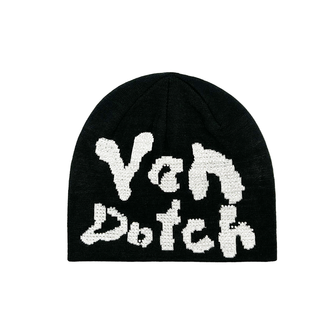 Rhinestone Cheetah Beanie - White — image 1