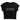 Black and Green Retro Rhinestone Baby Tee