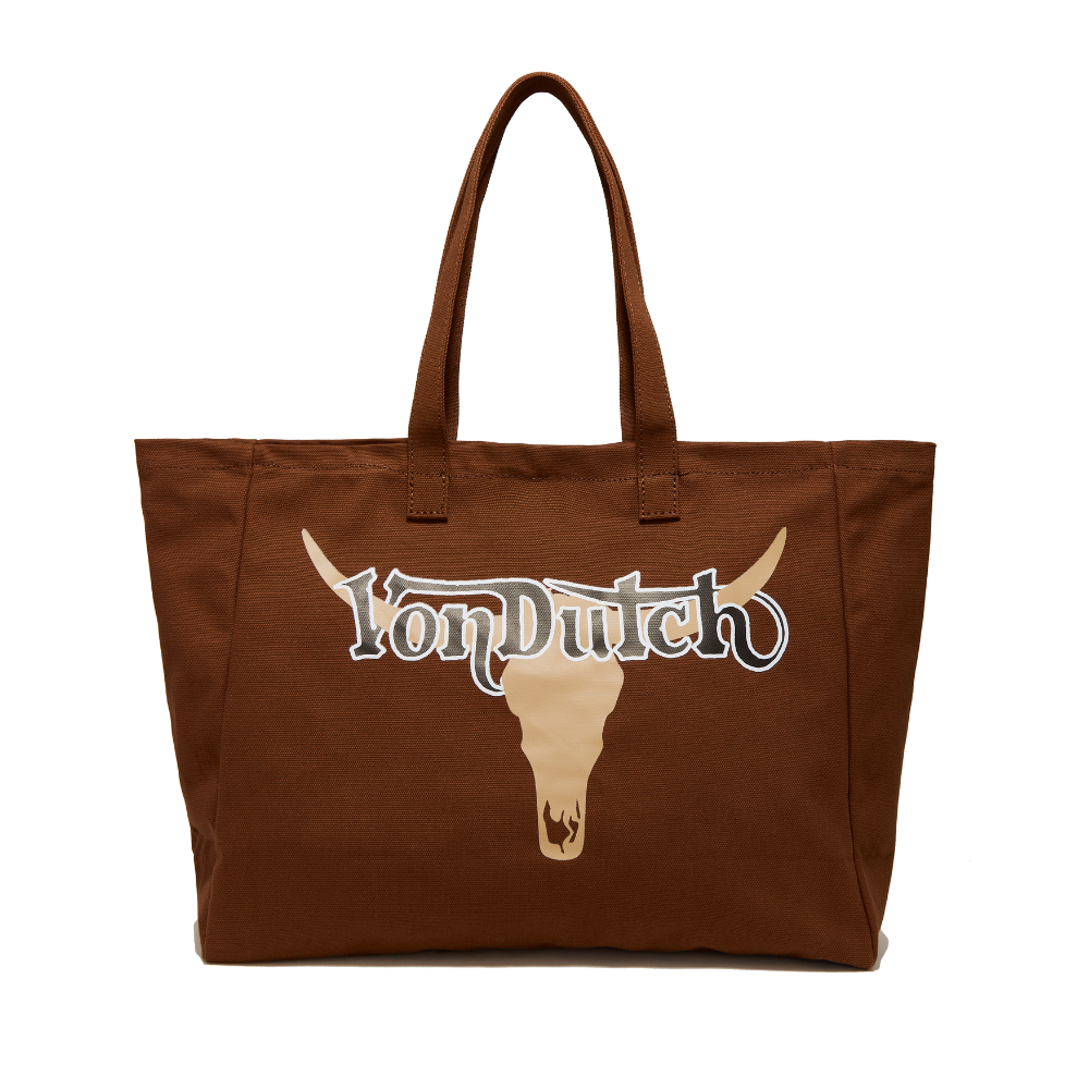 Ranch Rebel Bull Brown Tote Bag