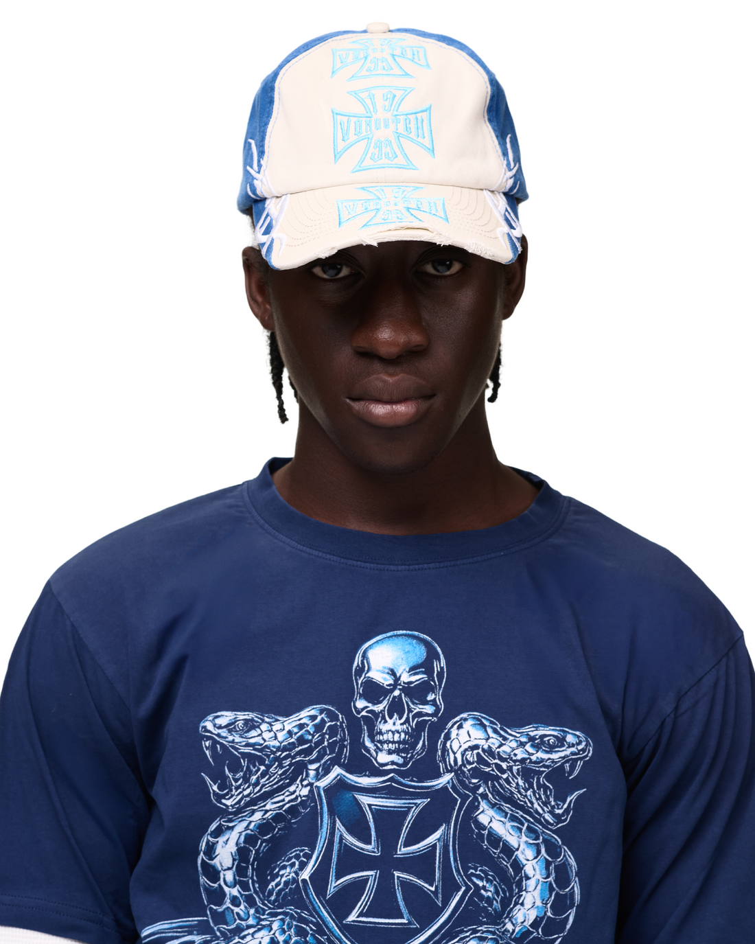 Chopper 6 Panel Hat - Cream — image 2