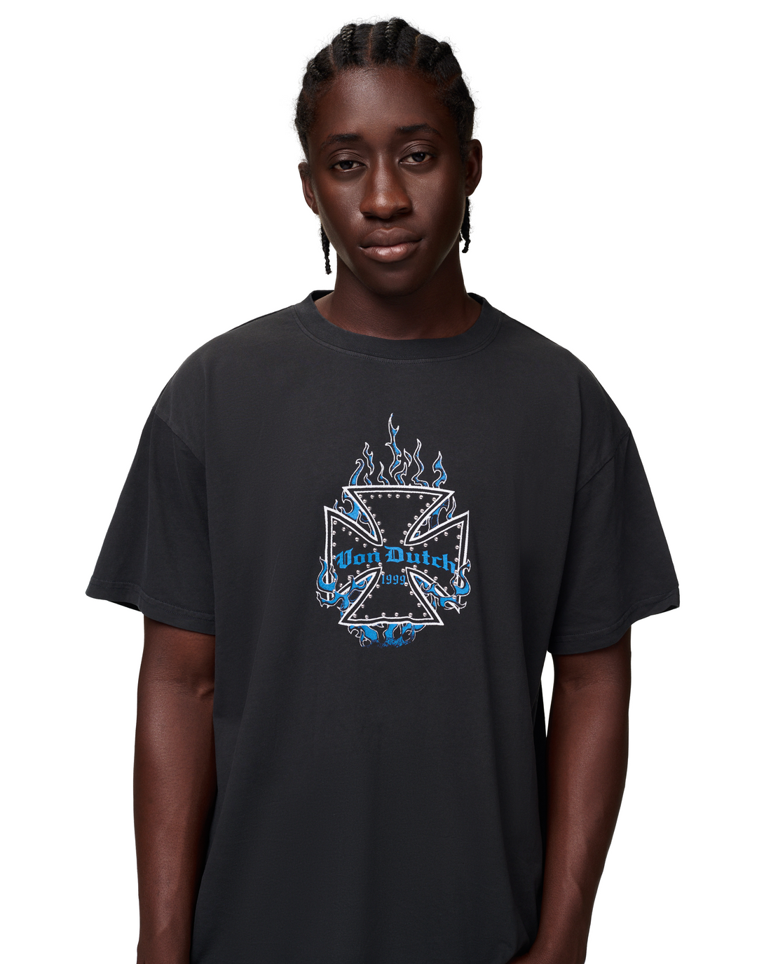 Chopper Cross Studs Tee - Black — image 3