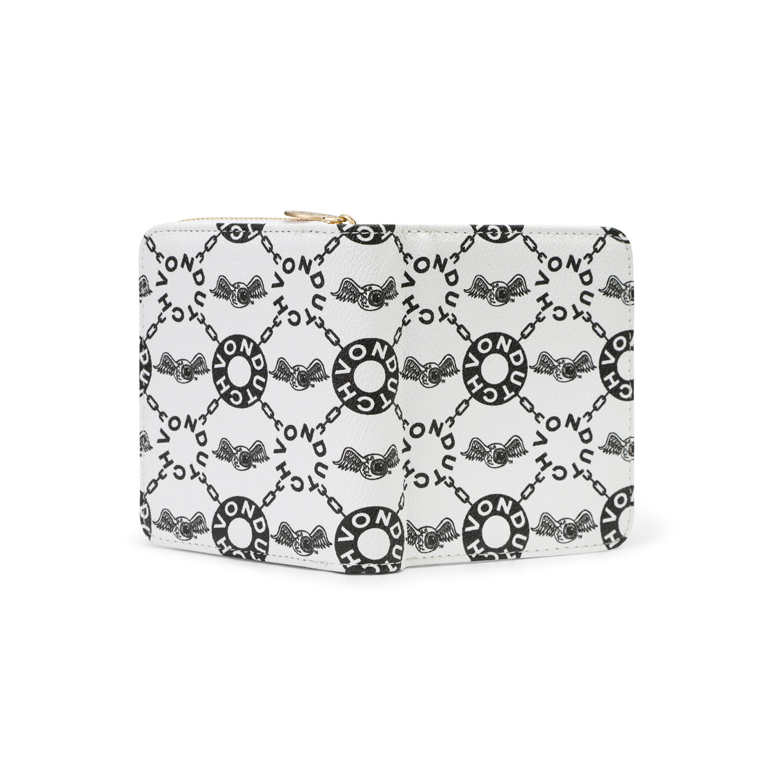 Monogram Zip-Up Wallet - Cream — image 2