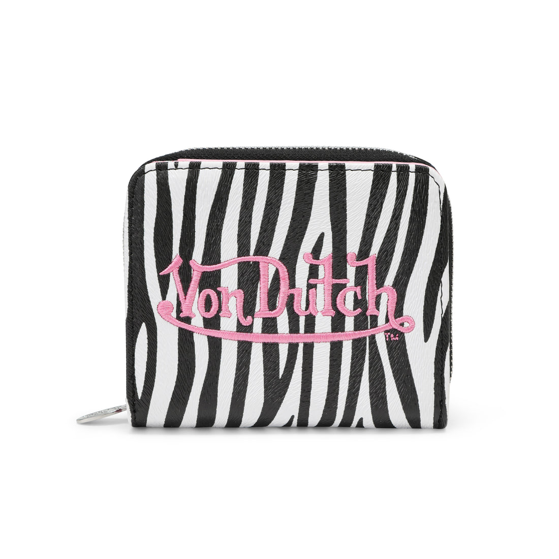 Zebra Zip-Up Wallet - Pink — image 1