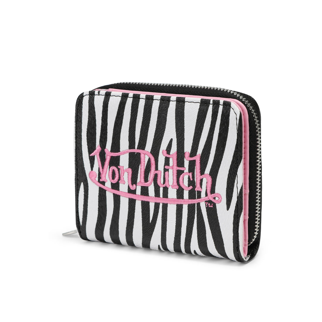 Zebra Zip-Up Wallet - Pink — image 3