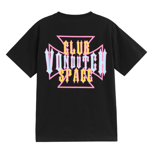 VON DUTCH X CLUB SPACE TEE - BLACK