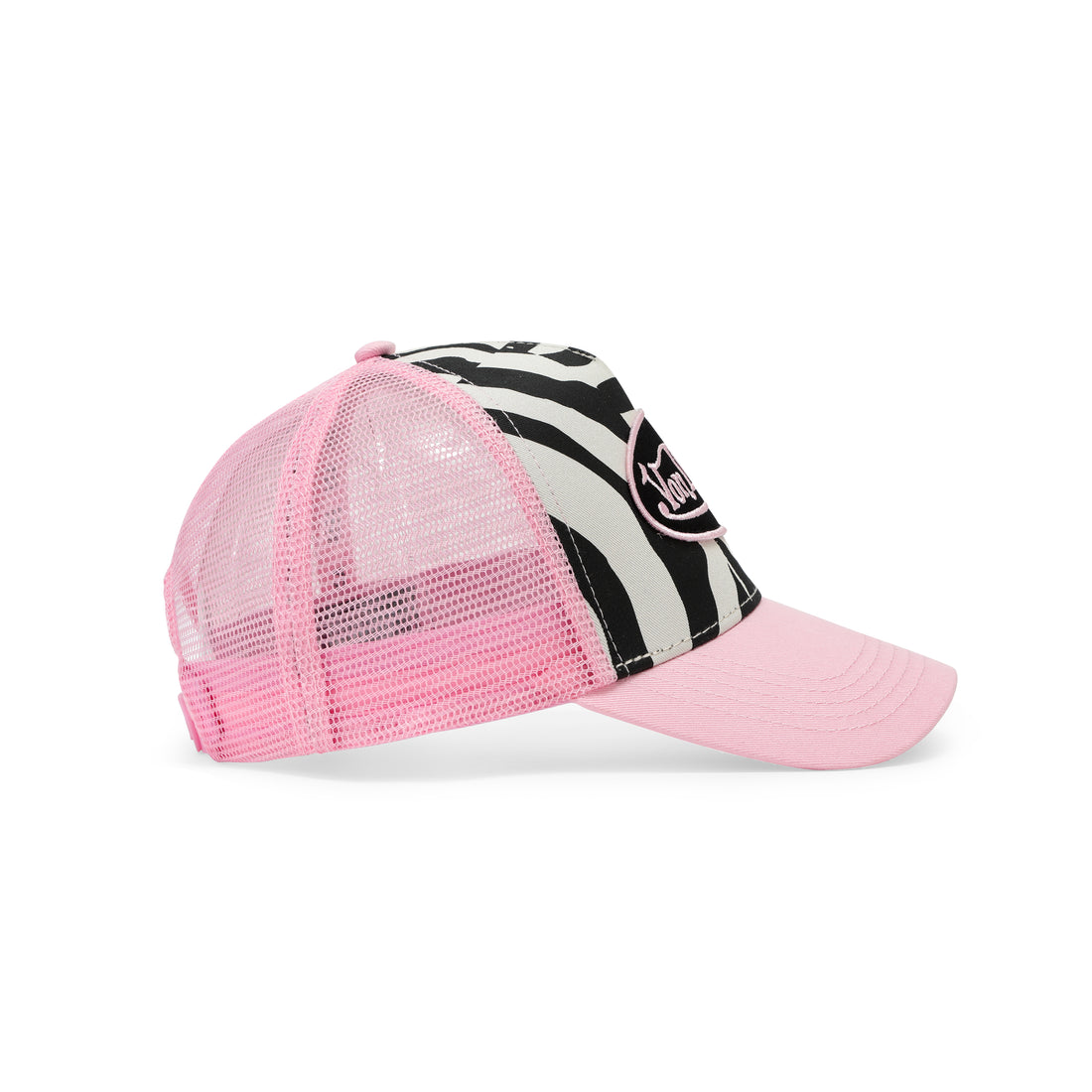 Zebra Trucker Hat - Pink