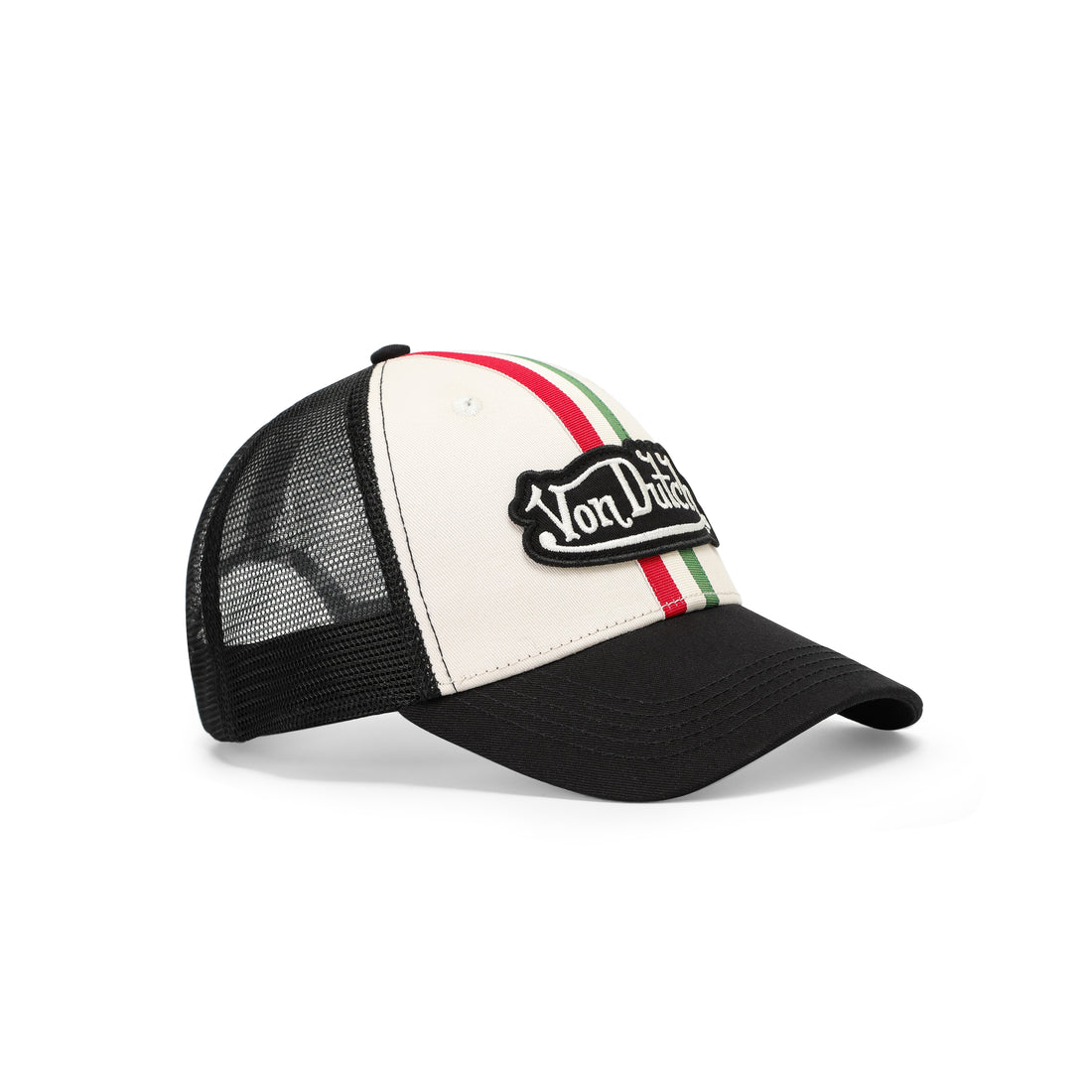 Euro Stripe Trucker Hat - Cream