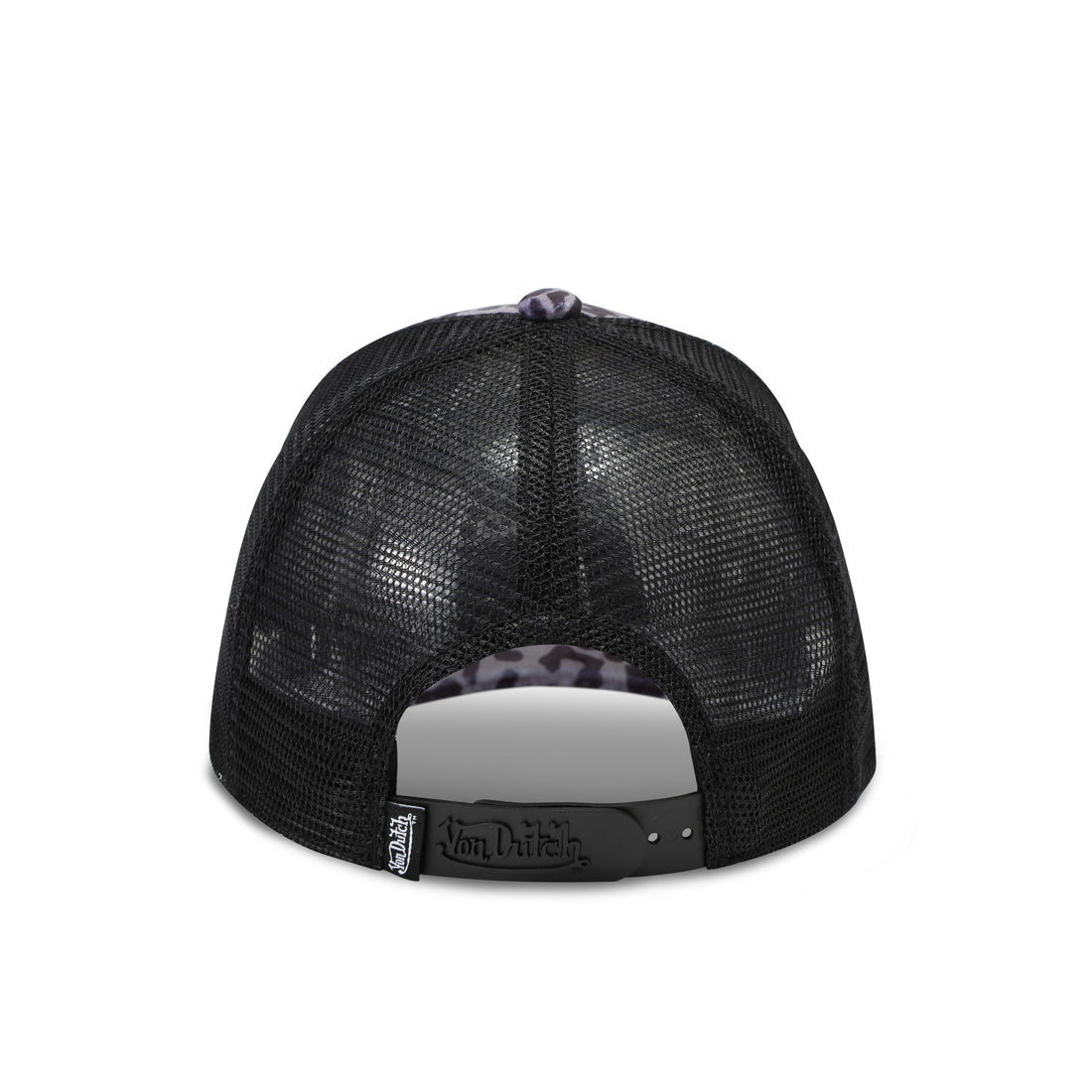 Grey Cheetah Velvet Trucker Hat — image 5