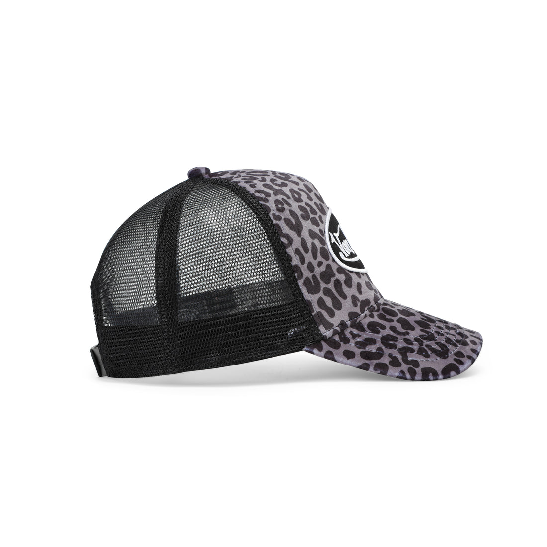Grey Cheetah Velvet Trucker Hat — image 6