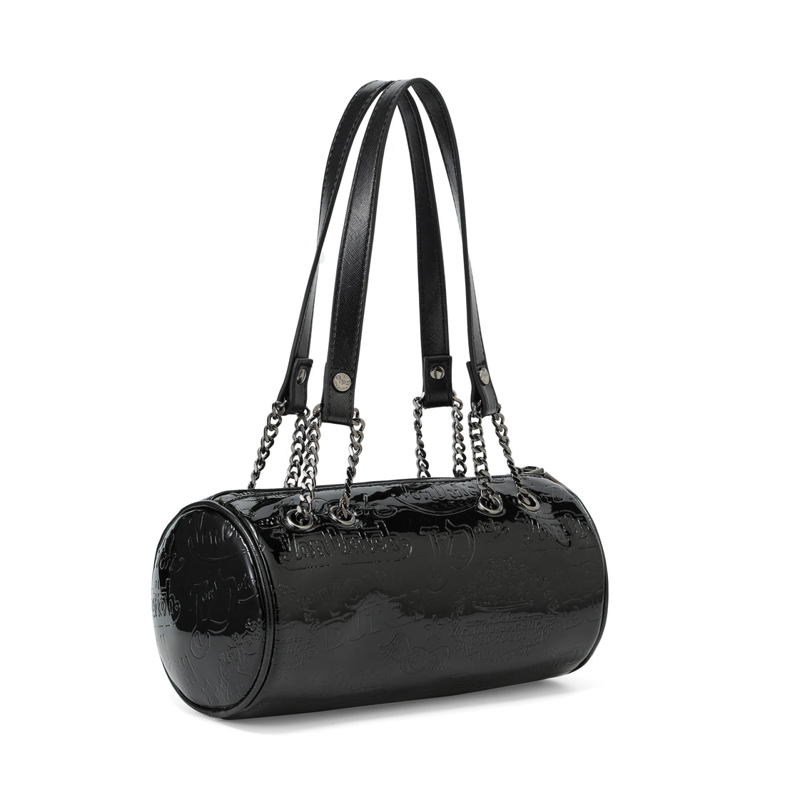 Barrel Bag - All Over Print Black Metallic — image 5