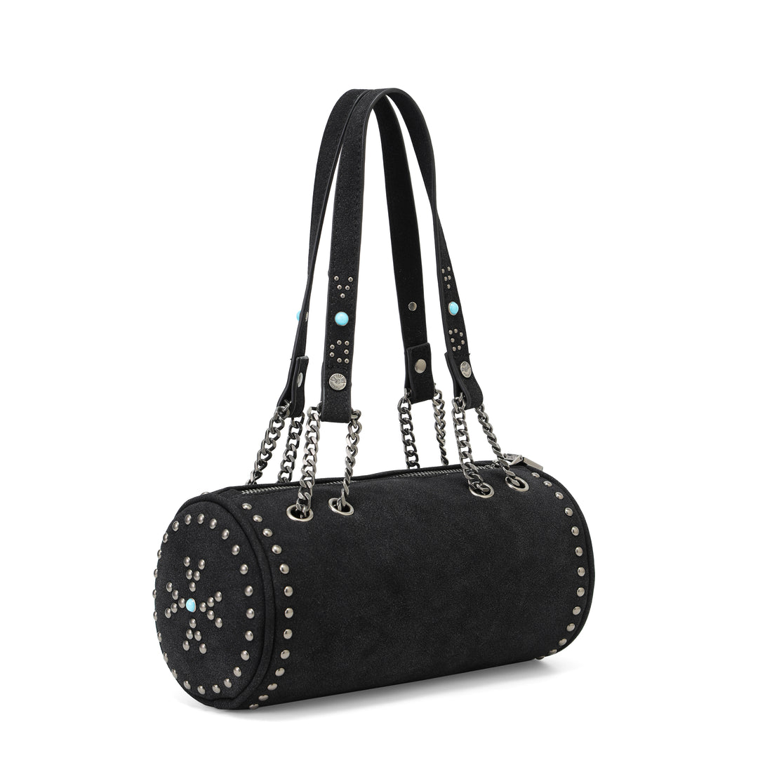 Barrel Bag - Black Studded Long Barrel — image 5