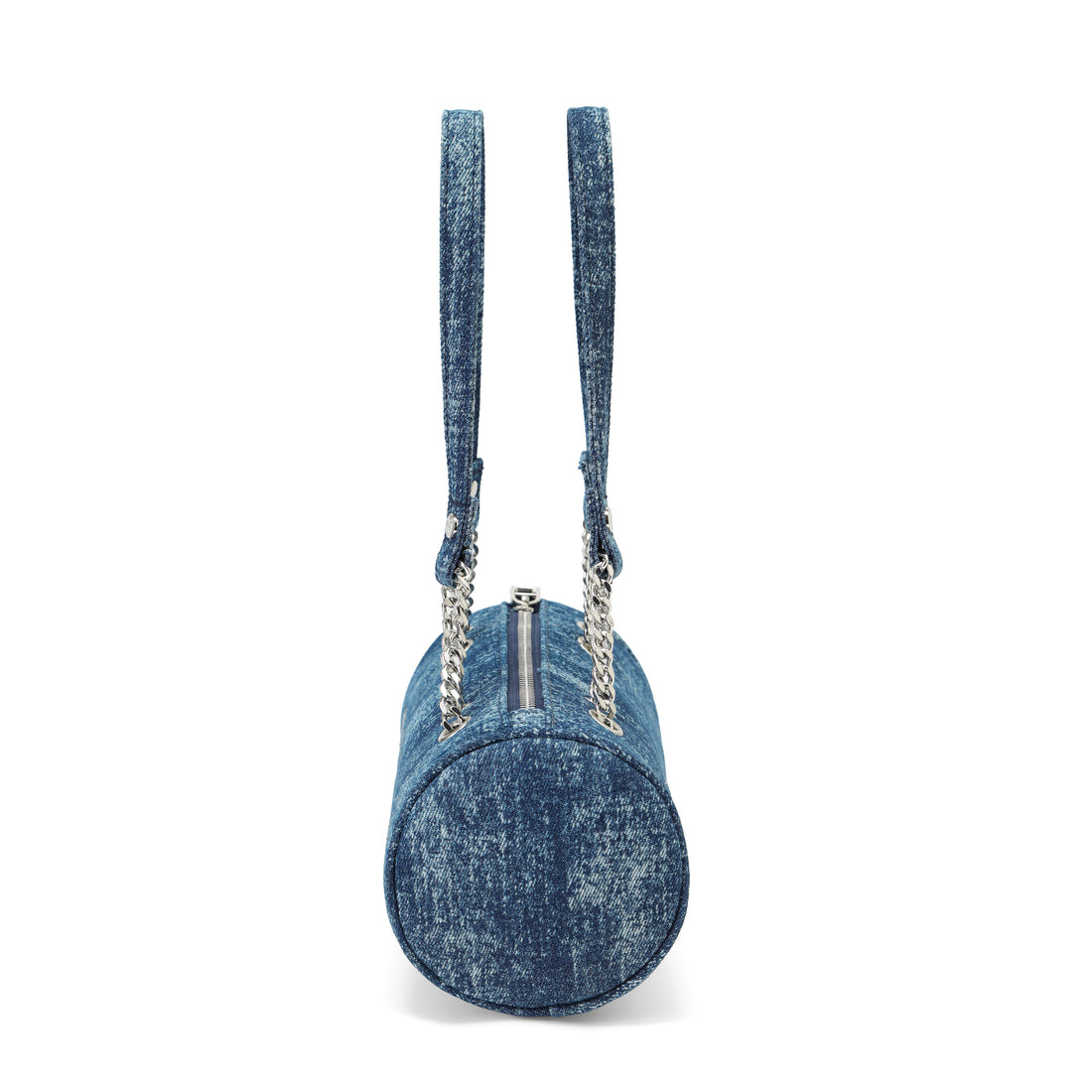 Barrel Bag - Long Barrel Blue Denim Rhinestone — image 4