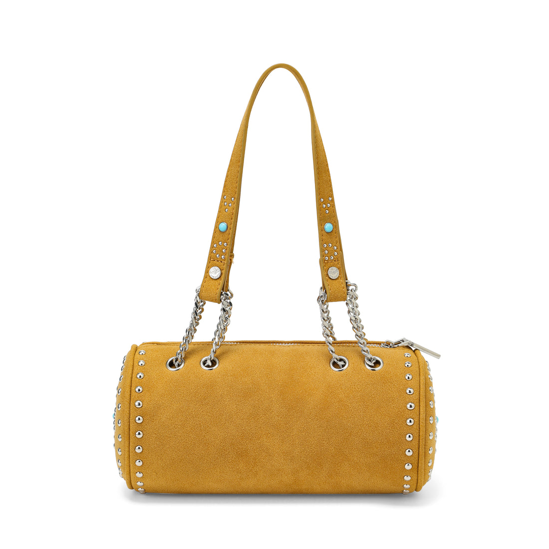 Barrel Bag - Long Barrel Brown Studded — image 6