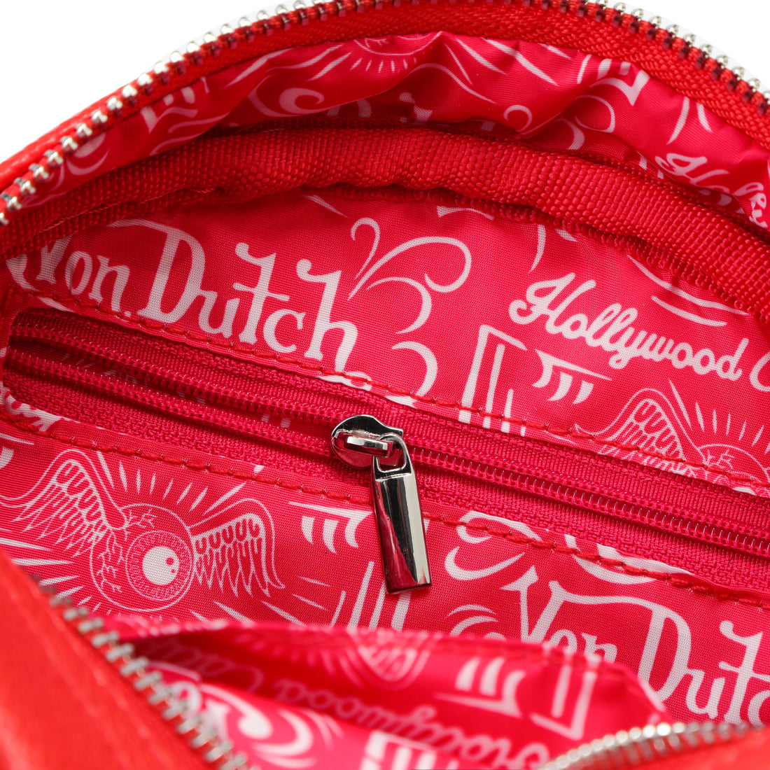 Red & White Two-Tone Bowling Bag