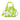 Von Dutch Lime Green Cow Print Bowling Bag