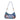 Orange and Purple Multi-Logo Denim Shoulder Bag