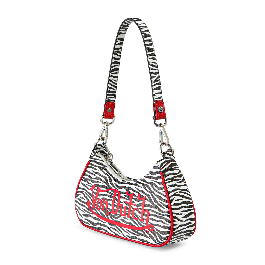 Zebra Shoulder Bag - Red