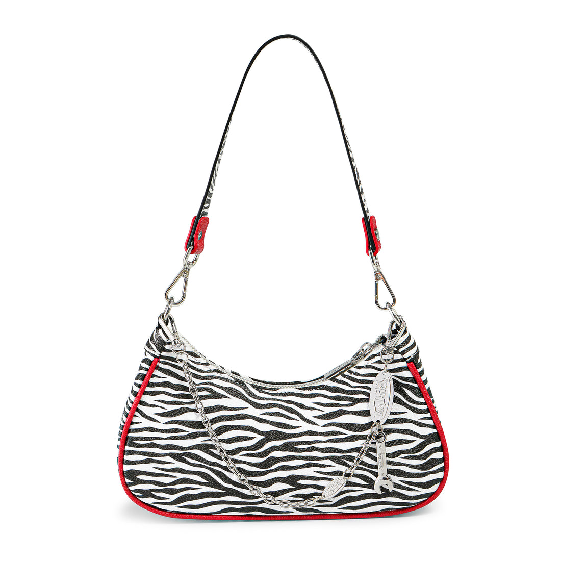 Zebra Shoulder Bag - Red