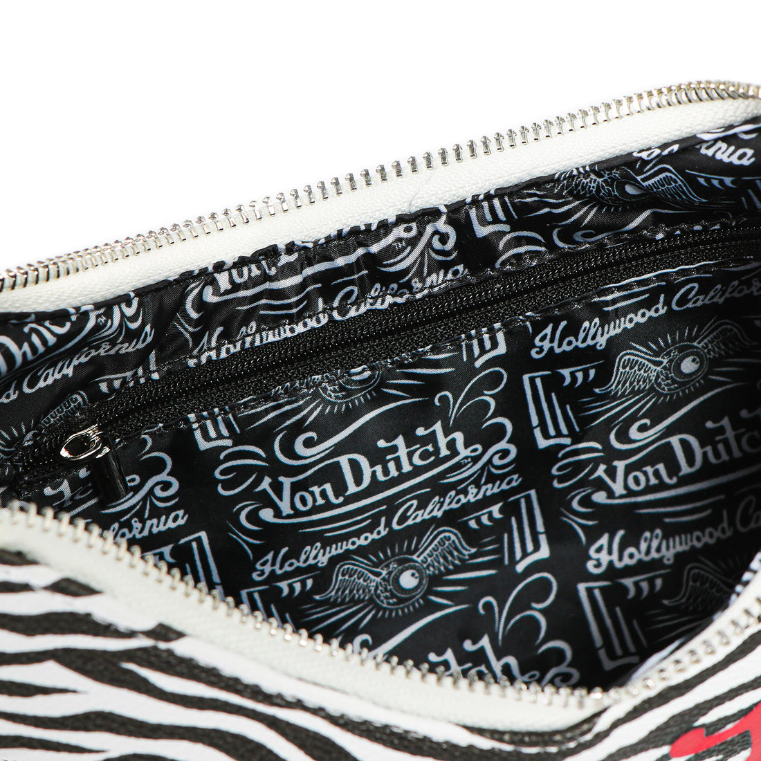 Zebra Shoulder Bag - Red