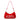 Red and White Rhinestone Shoulder Bag