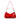 Red and White Rhinestone Shoulder Bag