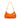Orange and White Rhinestone Shoulder Bag