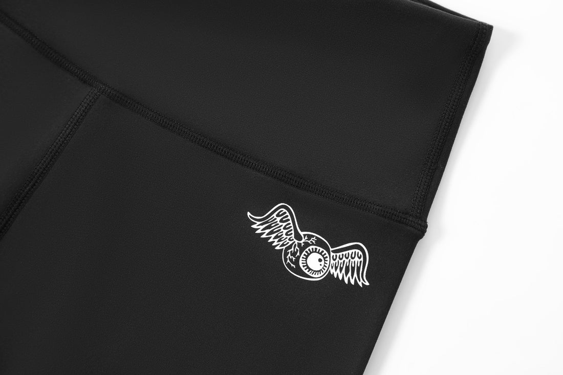 Women's Biker Short - Black w/ White Script — image 7