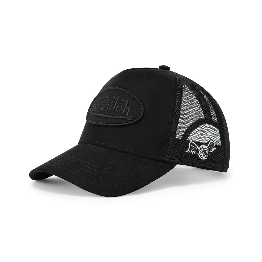 Suede Trucker Hat - Triple Black