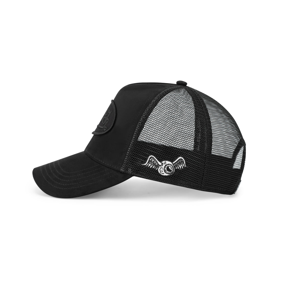 Suede Trucker Hat - Triple Black