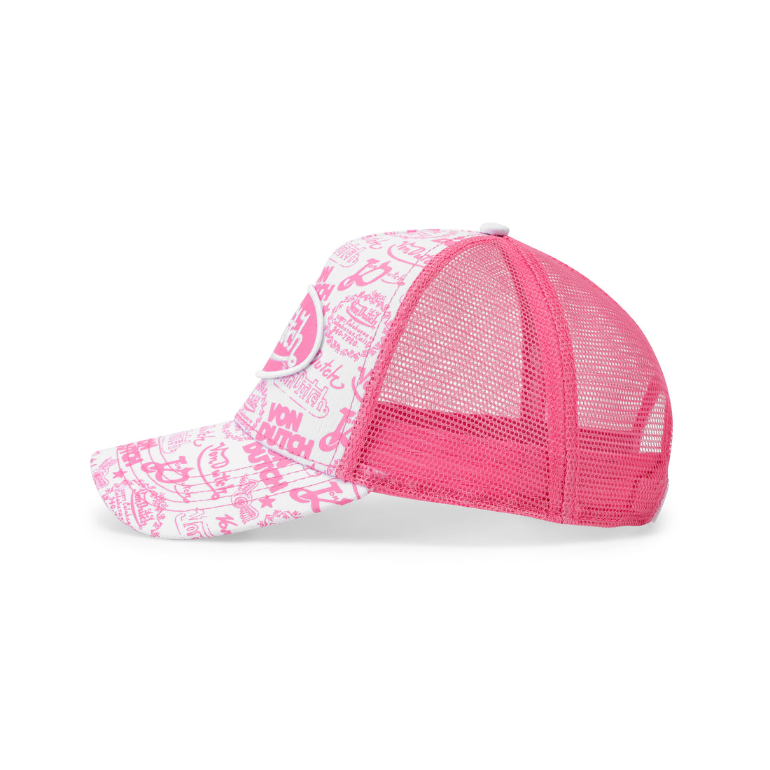 Logo Stamp Trucker Hat - Pink