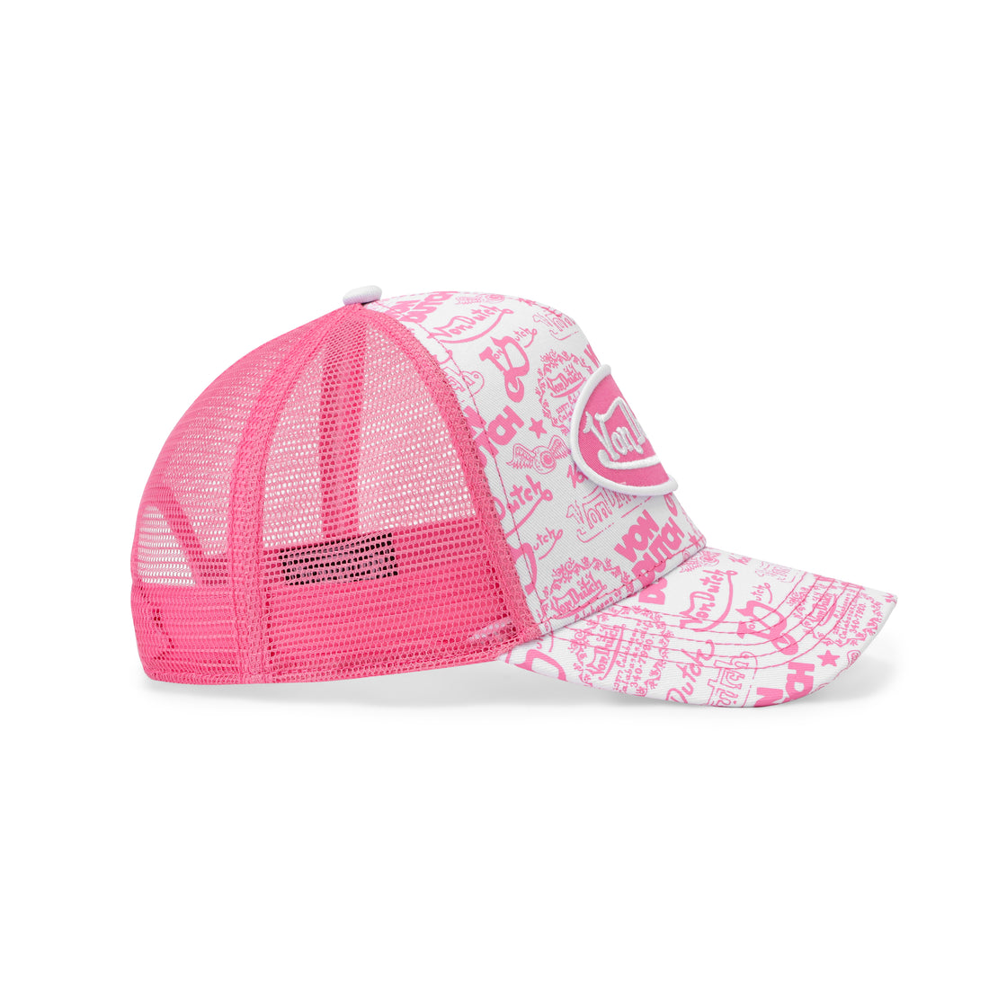 Logo Stamp Trucker Hat - Pink