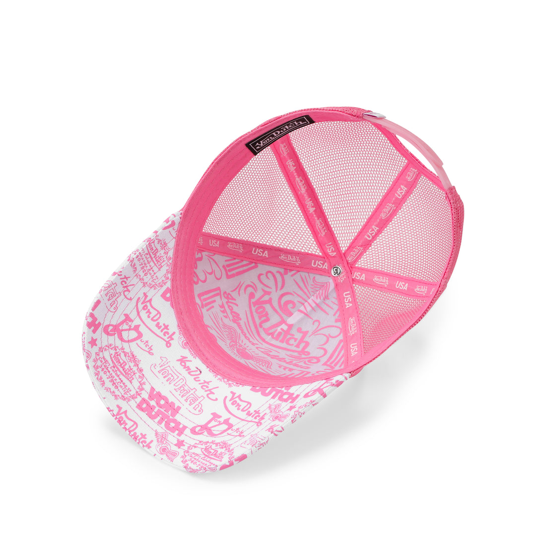 Logo Stamp Trucker Hat - Pink