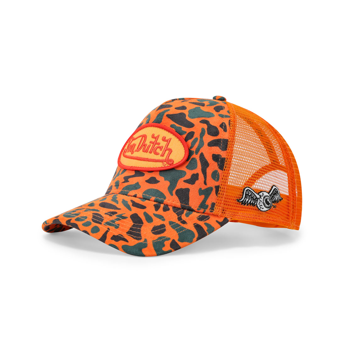 Suede Trucker Hat - 242 Orange Camo — image 3