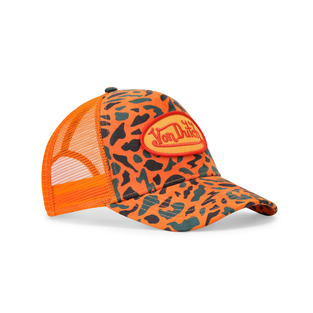 Suede Trucker Hat - 242 Orange Camo — image 7