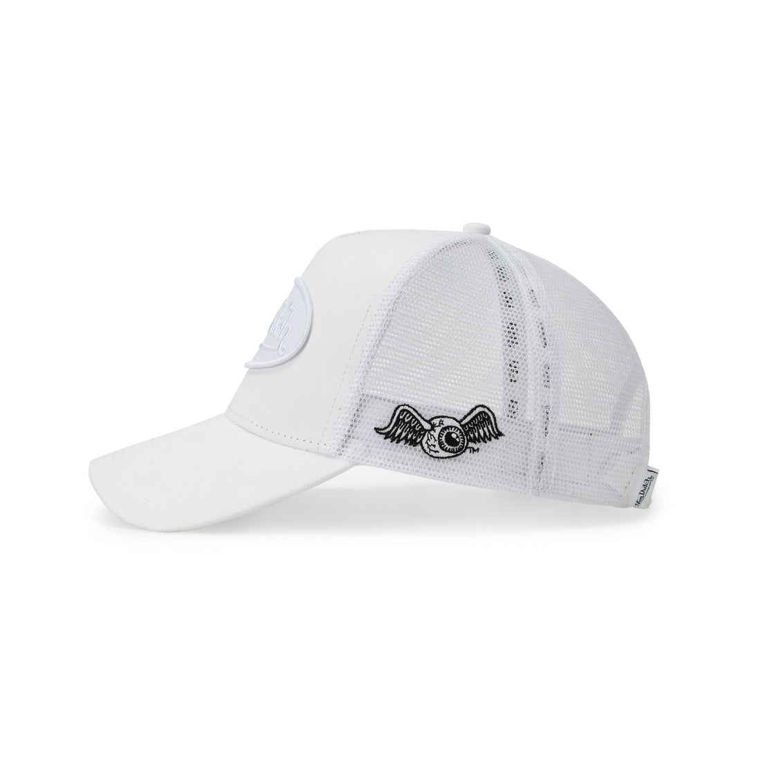 Suede Trucker Hat - Triple White — image 4