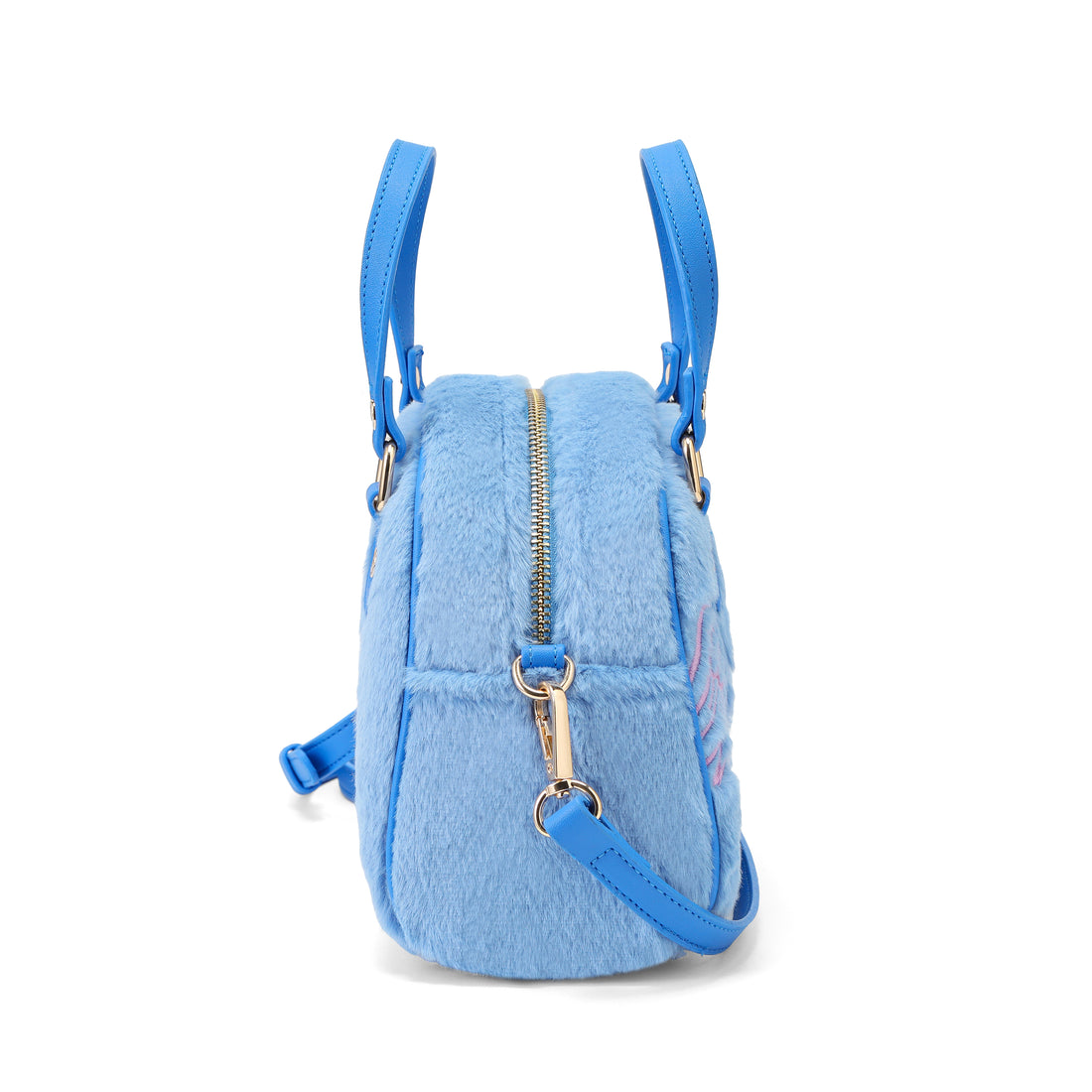 Blue and Pink Furry Bowling Bag — image 4