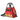 Von Dutch "City of Angels" Red & Yellow Bowling Bag