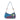 Green and Yellow Multi-Logo Denim Shoulder Bag