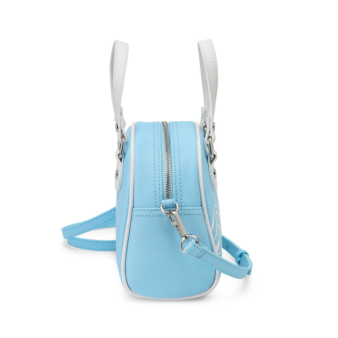 Light Blue & White Two-Tone Bowling Bag