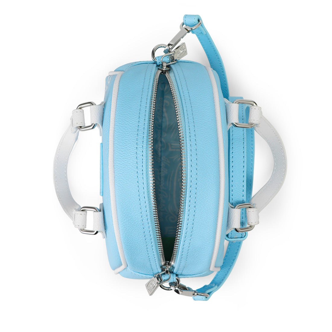 Light Blue & White Two-Tone Bowling Bag
