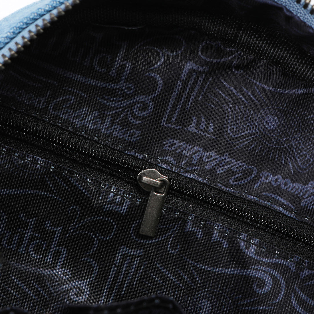 Denim Patch Bowling Bag - Light Denim