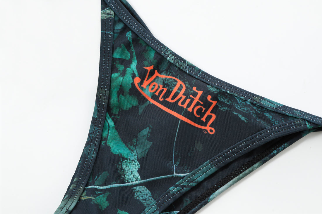TWO TONE BIKINI BOTTOM - TREE CAMO