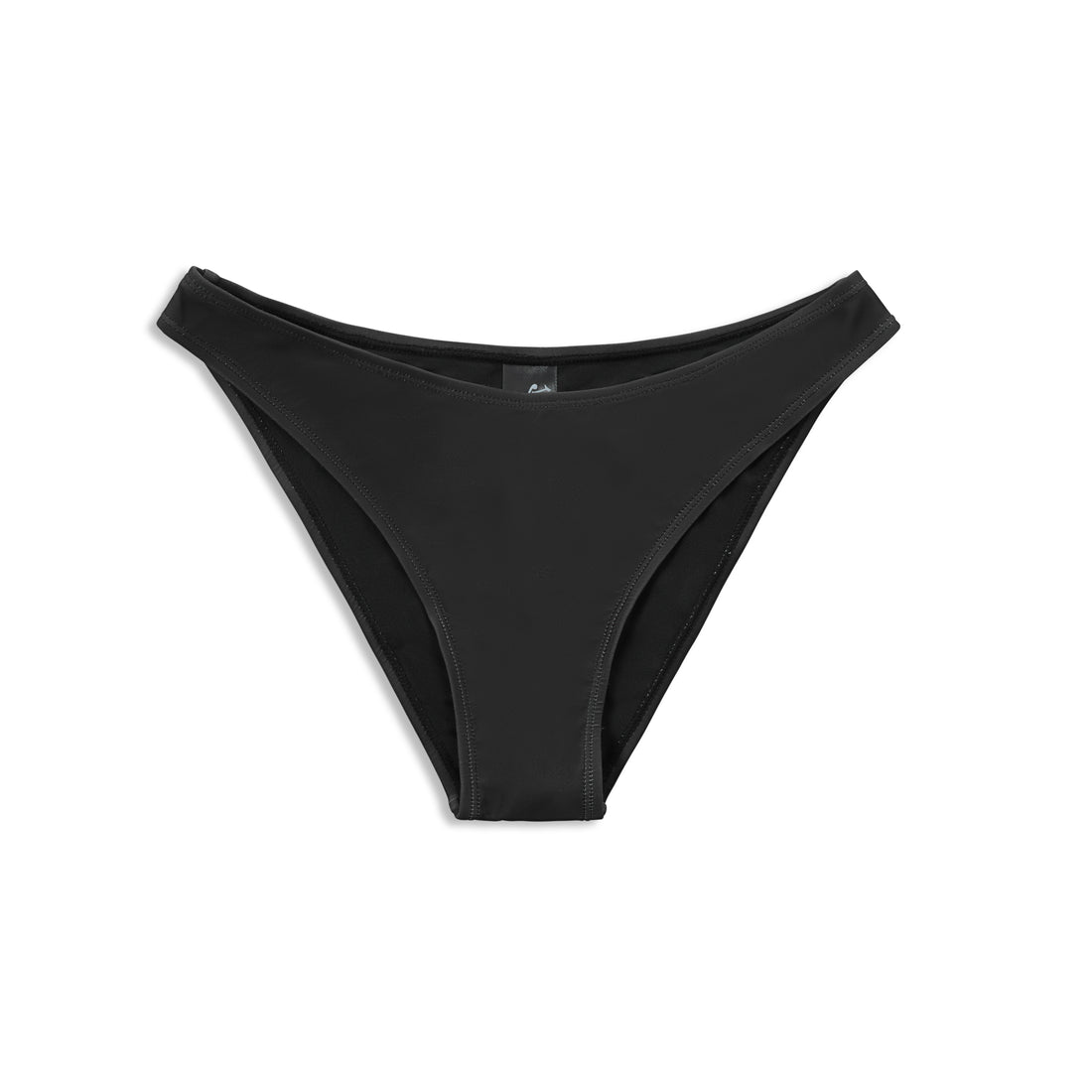 Rhinestone Classic High-Cut Bikini Bottoms - Black — image 1