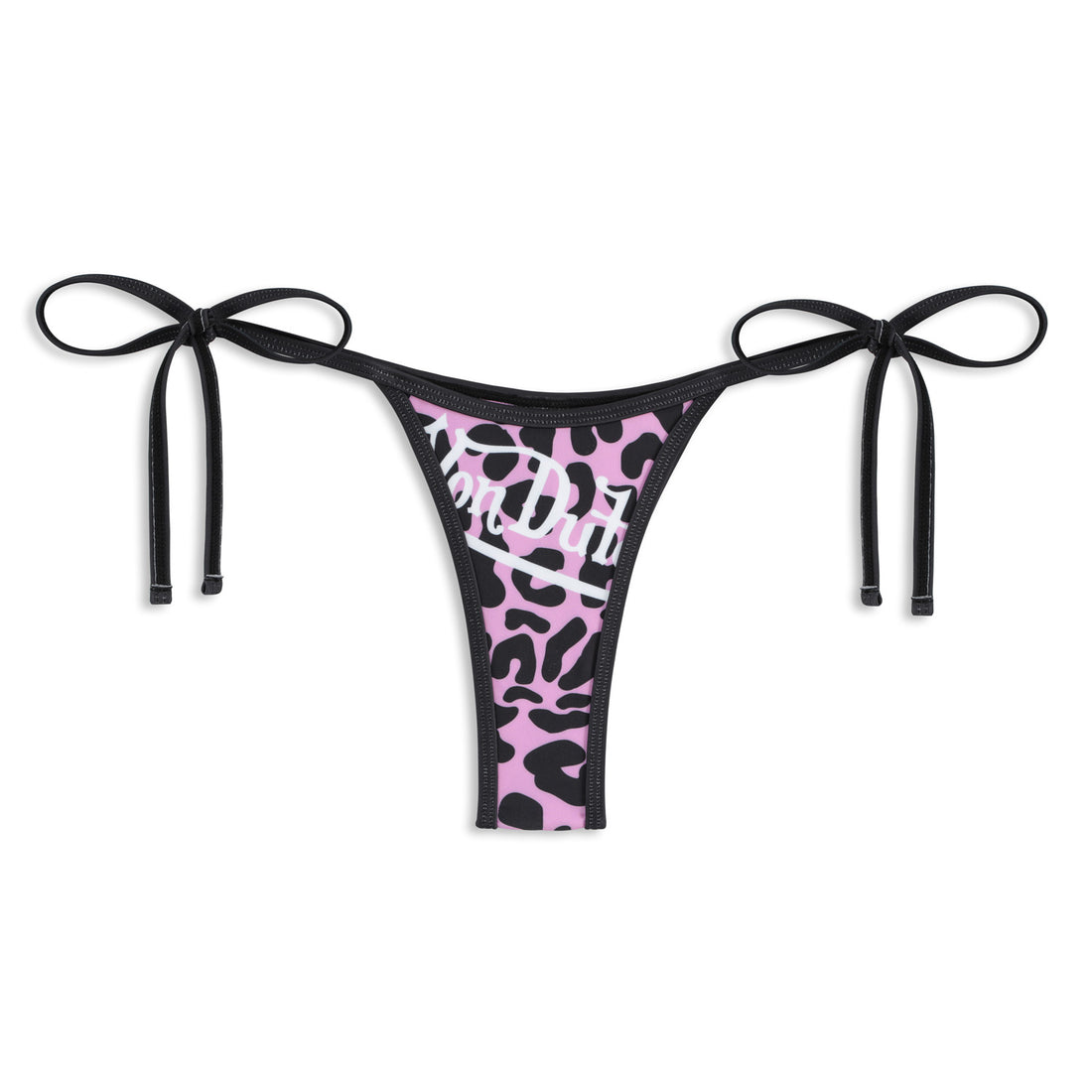 TWO TONE BIKINI BOTTOM - PINK CHEETAH