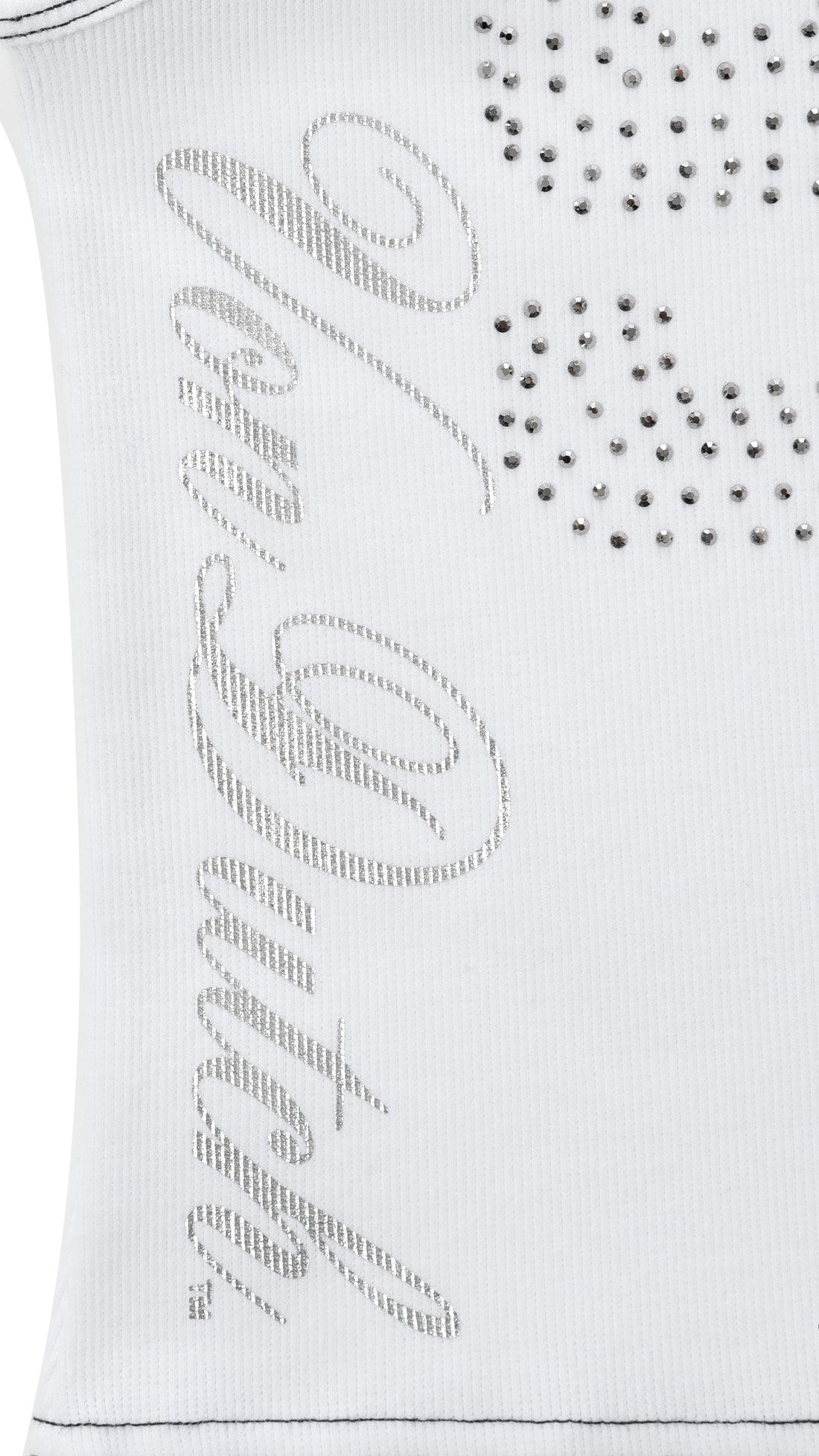 99' Rhinestone Tank - White