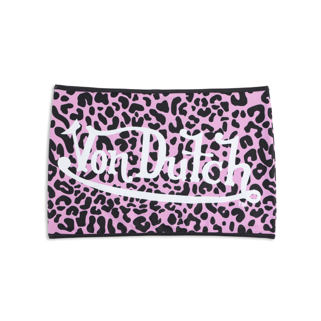 TWO TONE SWIM SKIRT - PINK CHEETAH