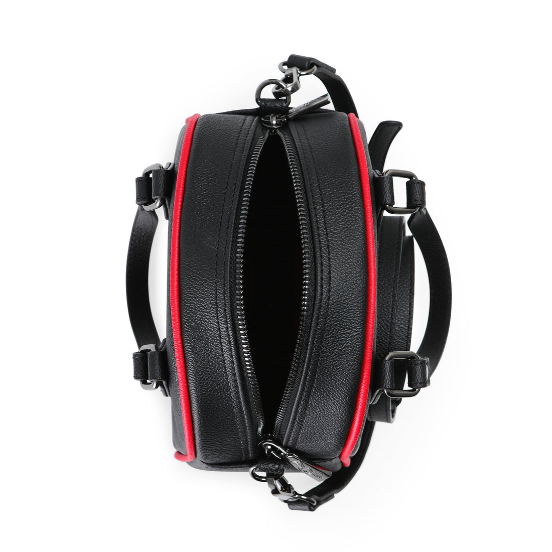 Black & Red Two-Tone Bowling Bag