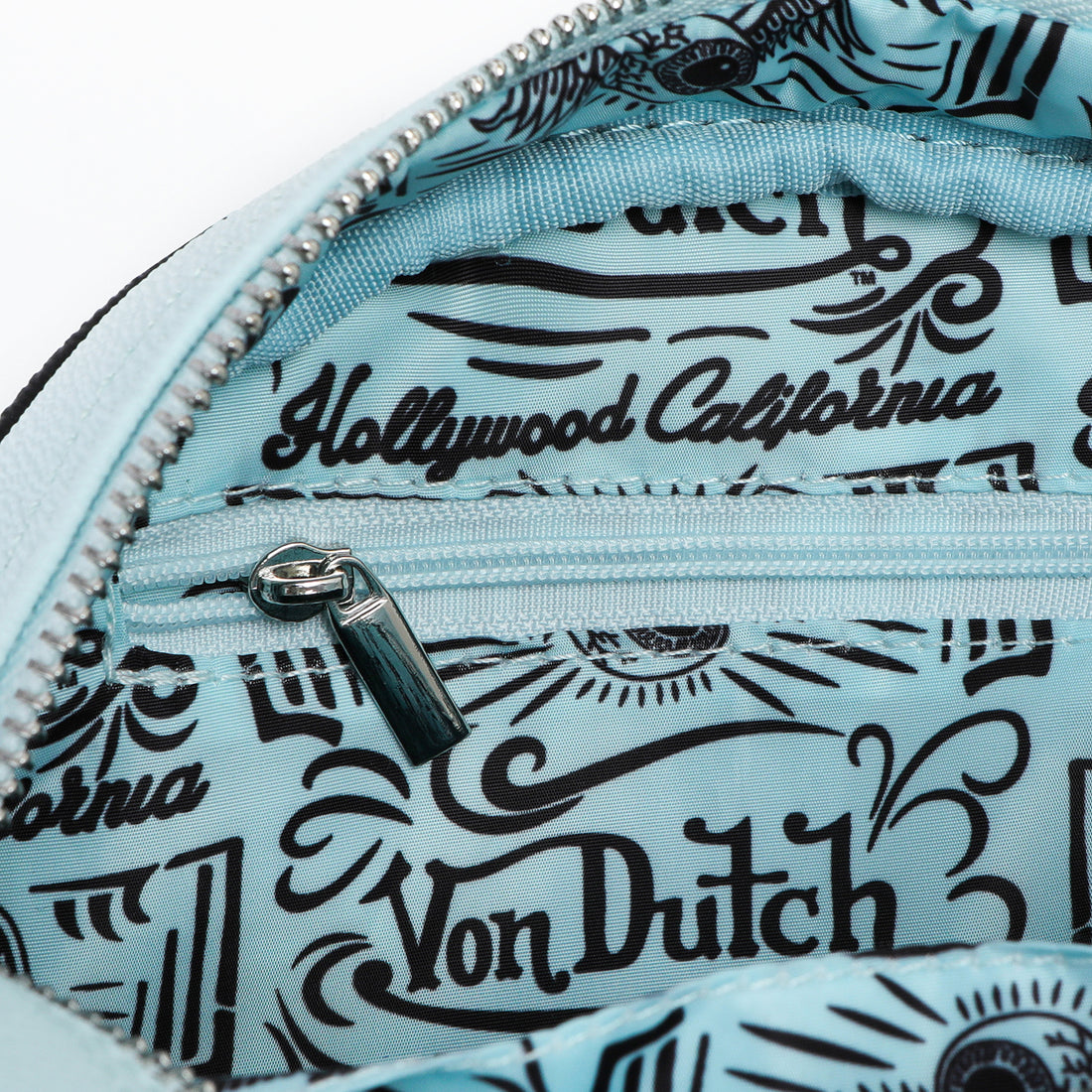Light Blue & Black Two-Tone Bowling Bag